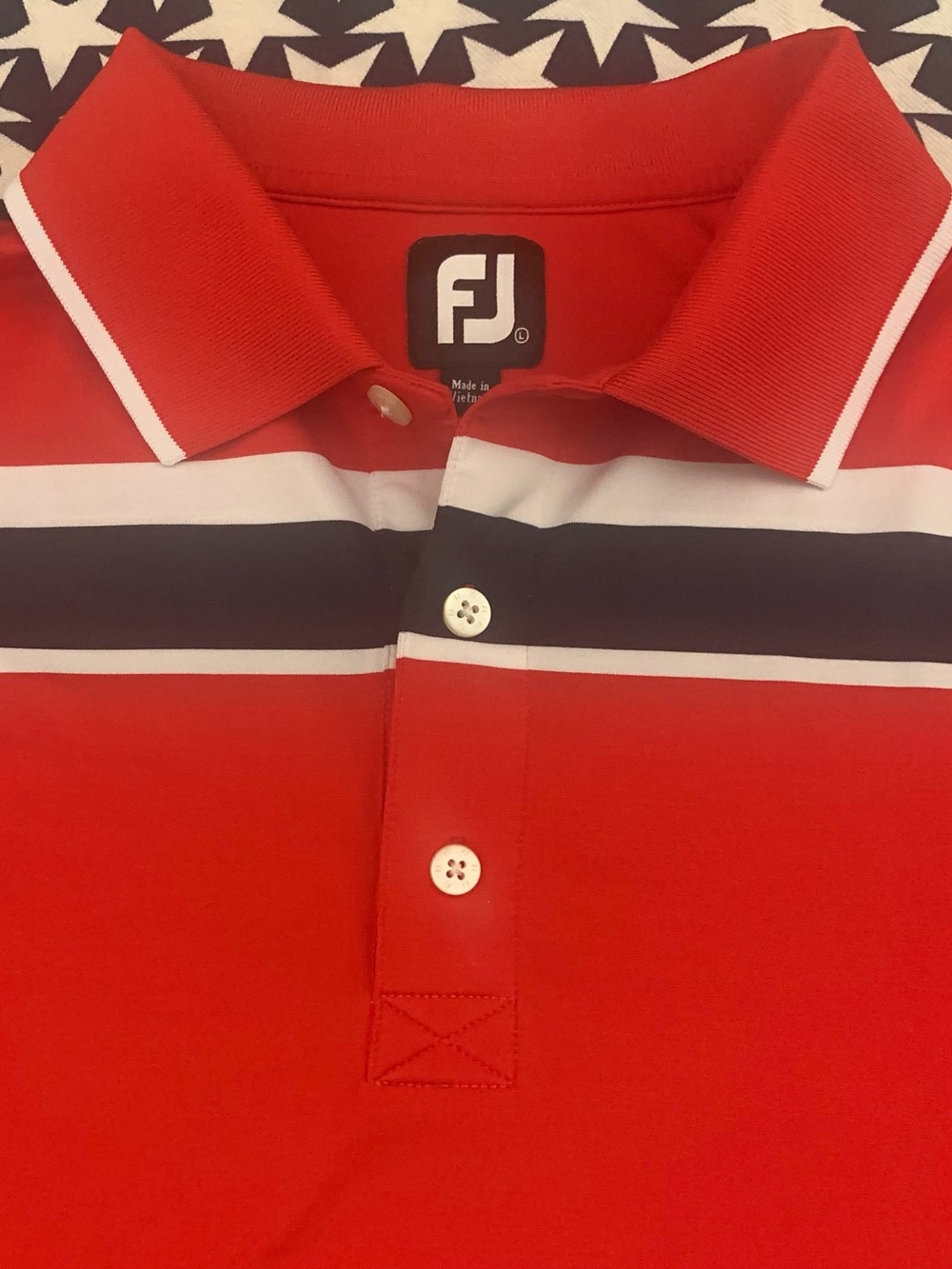 FOOTJOY SS RW&B Poly Blend Golf Polo